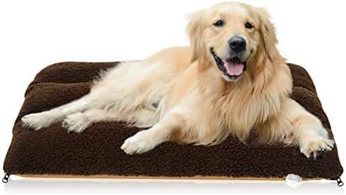 Photo 1 of Pet LovinG Large Dog Bed Crate Pad Luxury Plush Soft Pet Bed for Small Dogs Washable Non-Slip Dog Crate Bed Dog Mat for Indoor/Outdoor Sleep and Prevention of Anxiety Fluffy Dog (Large)
