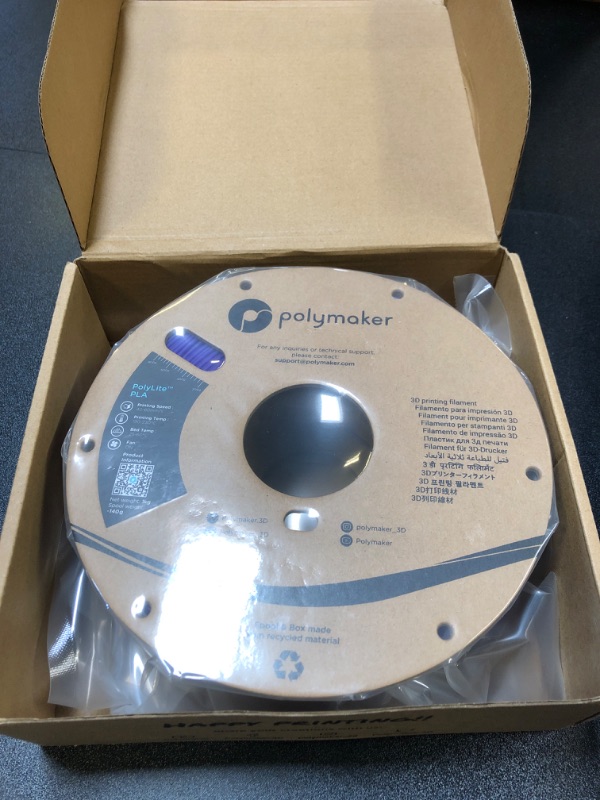 Photo 2 of Polymaker Matte PLA Filament 1.75mm Lavender Purple, 1.75 PLA 3D Printer Filament 1kg - PolyTerra 1.75 PLA Filament Matte Light Purple 3D Printing Filament
