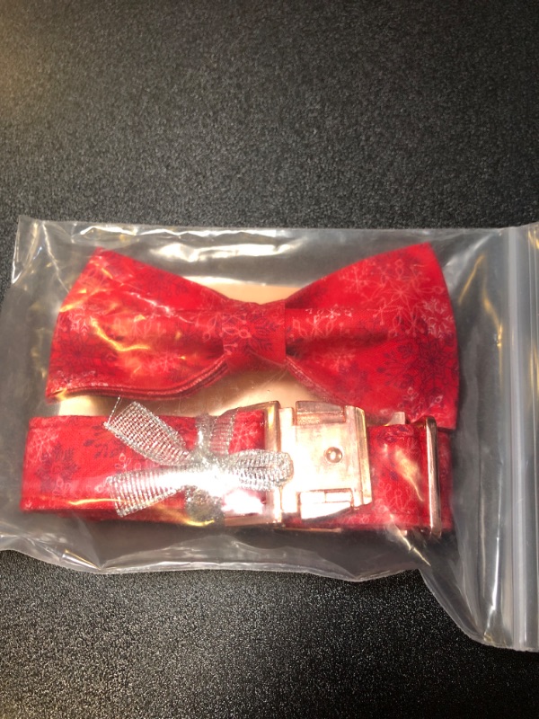 Photo 1 of CHRISTMAS DOG BOW TIE NECK 13.5" -22"