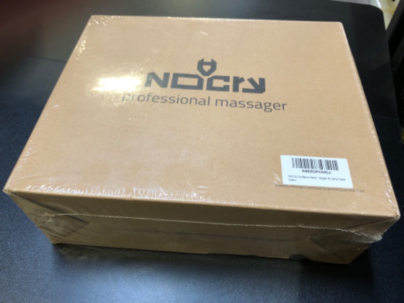 Photo 2 of NoCry Professional Deep Tissue and Muscle Massage Gun; Cordless and Handheld with 5 Speeds (max 3200 BPM) and 4 Attachment Heads; Relief for Athletes, Office Workers Grey