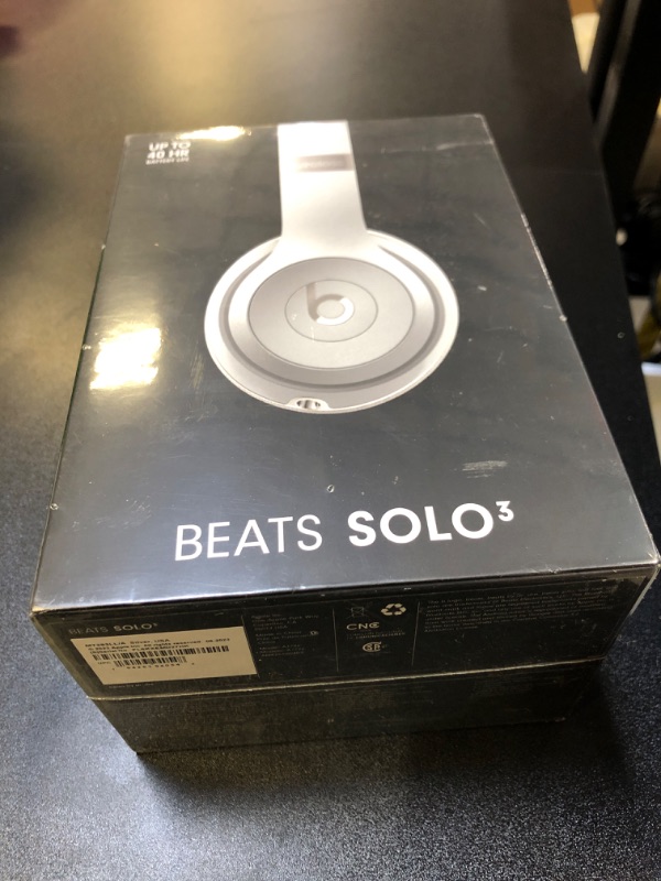 Photo 2 of Beats Solo3 Wireless On-Ear Headphones - Apple W1 Headphone Chip, Class 1 Bluetooth, 40 Hours of Listening Time, Built-in Microphone - Silver (Latest Model) Silver Solo3 Without AppleCare+