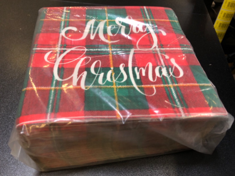 Photo 1 of 100 PACK CHRISTMAS DISPOSABLE NAPKIN SET