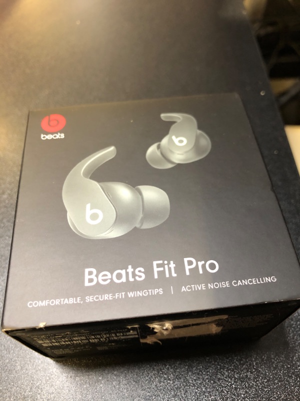 Photo 2 of Beats Fit Pro – True Wireless Noise Cancelling Earbuds – Apple H1 Headphone Chip, Compatible with Apple & Android, Class 1 Bluetooth®, Built-in Microphone, 6 Hours of Listening Time – Sage Gray Sage Gray Fit Pro