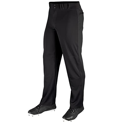 Photo 1 of CHAMPRO Men's Standard MVP OB Open Bottom Loose-Fit Baseball Pants, Black, Medium
