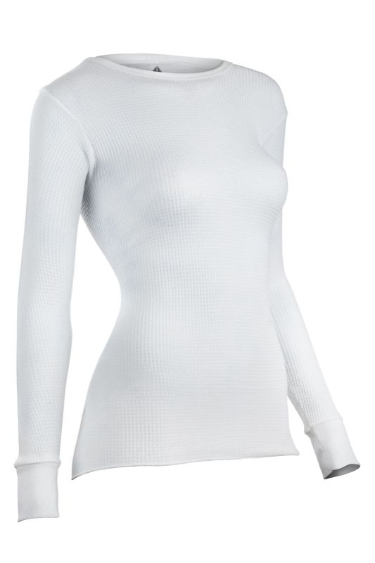 Photo 1 of Indera Warmwear Traditional Thermal - Long Sleeve - White - Women Size L
