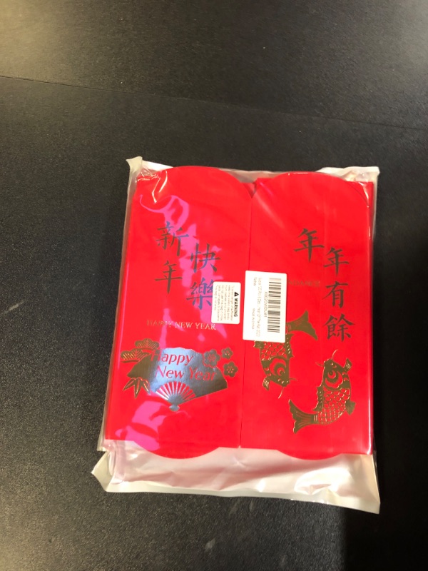 Photo 1 of Supla 120 Pcs 6 Design Chinese Hong Bao Red Envelopes Lucky Money Envelopes Red Packet Lai See Lucky Packet Cash Envelope Red Pockets for Chinese New Year Wedding Birthday Year of The Dragon 2024

