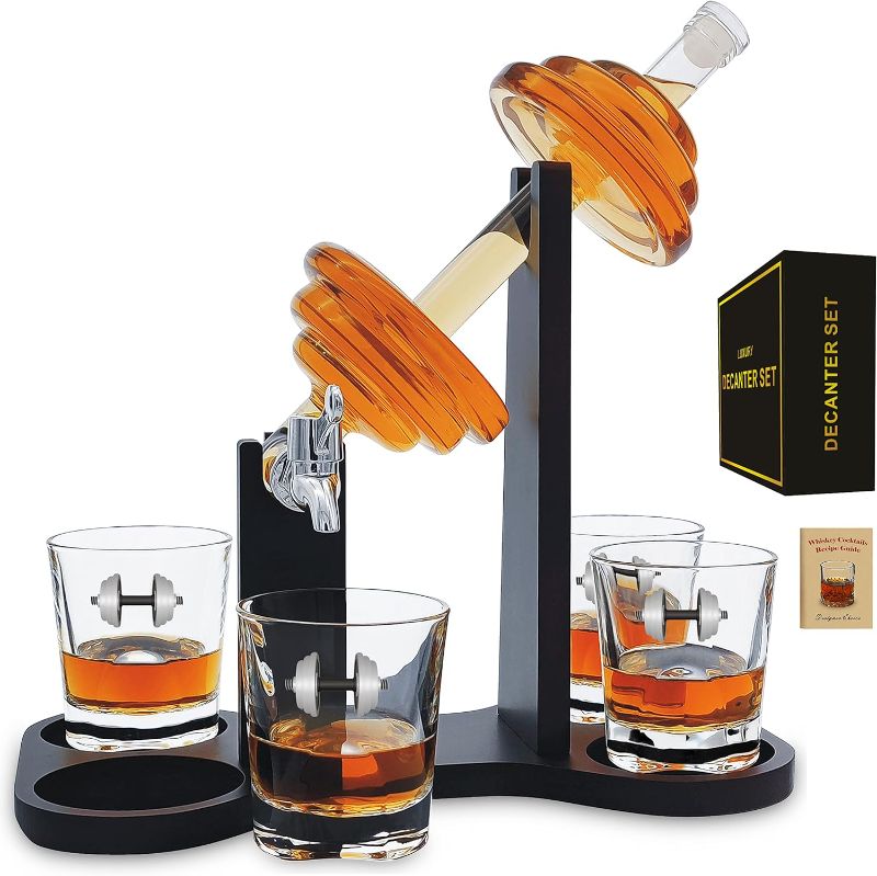 Photo 1 of Dumbbell Whiskey Decanter
DECANTER ONLY