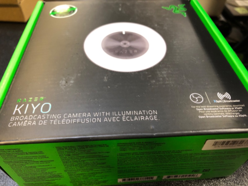 Photo 2 of Razer Kiyo Streaming Webcam: 1080p 30 FPS / 720p 60 FPS - Ring Light w/Adjustable Brightness - Built-in Microphone - Advanced Autofocus
