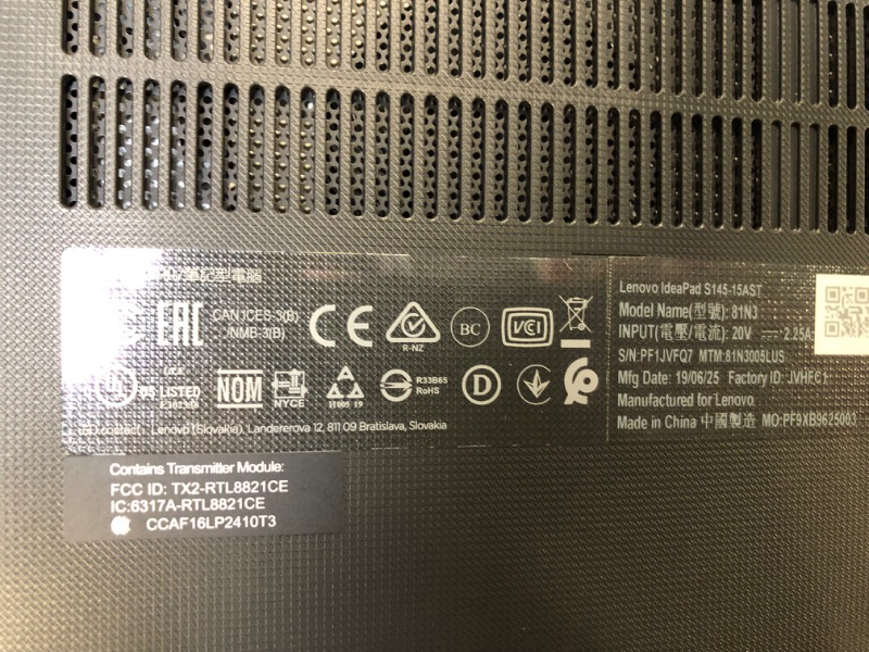 Photo 1 of LENOVO  IDEA PAD S145 15  AST 