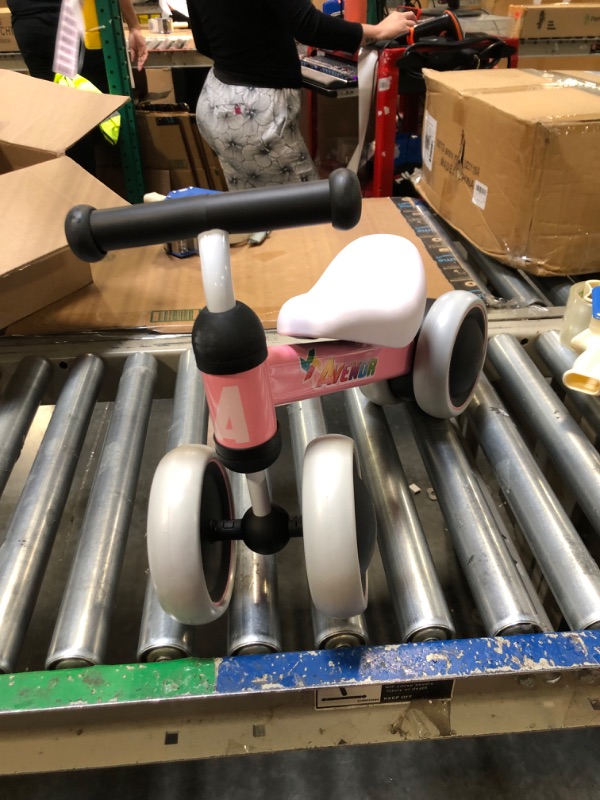 Photo 1 of Baby Balance Bike Toys for 1 Year Old Gifts Boys Girls 10-24 Months Kids Toys Toddler Best 1st Birthday Girl Boy Gift Children Walker Baby Walker No Pedal Infant 4 Wheels Bicycle