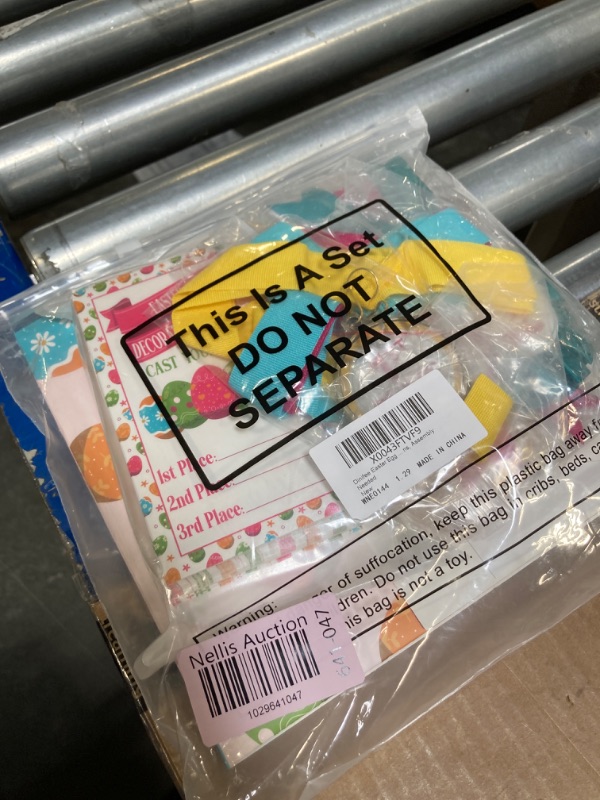 Photo 1 of Easter Egg Decorating Contest Ballot with 50 Voting Cards 3 Award Ribbons 3 Award Medal for Easter Egg Contest Award Prizes Easter Party Favor Supplies
