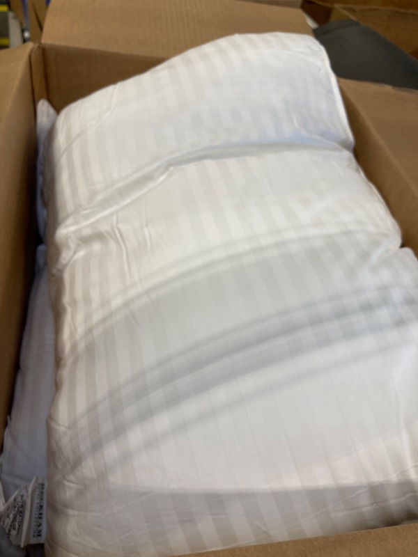 Photo 2 of ***open box***Beckham Hotel Collection Bed Pillows for Sleeping - Queen Size, Set of 2 - Soft Allergy Friendly, Cooling, Luxury Gel Pillow for Back, Stomach or Side Sleepers