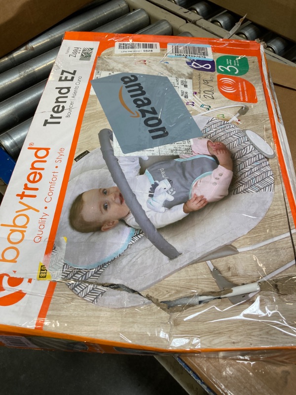 Photo 1 of Baby Trend EZ Bouncer Grey 24.33x18.11x22.05 Inch (Pack of 1) Ziggy