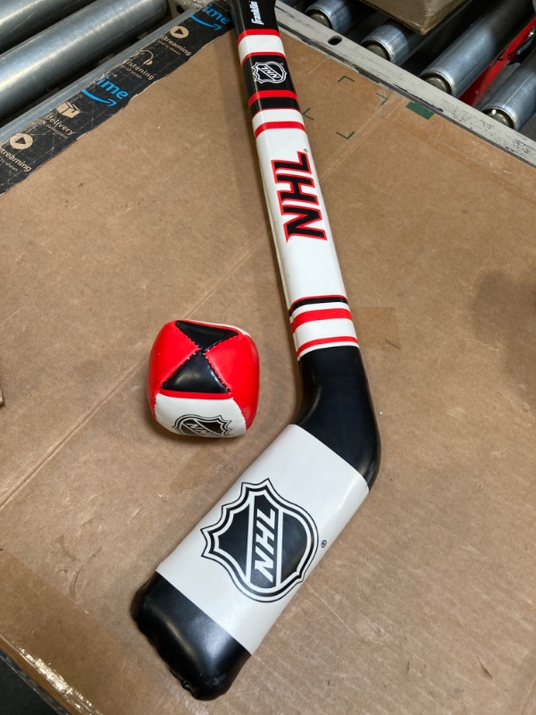 Photo 2 of Franklin Sports NHL Kids Mini Soft Hockey Stick Set - NHL Team Soft Foam Mini Toy Hockey Stick + Ball Set for Youth + Toddlers - Indoor Hockey Set