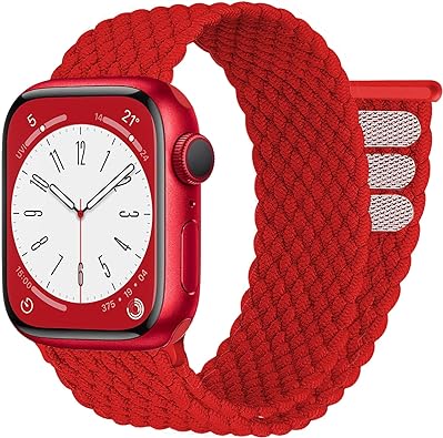 Photo 1 of Braided Solo Loop for Watch Band 40mm 41mm 38mm 44mm 45mm 42mm Men/Women,Stretchy Nylon Sport wristband Strap for iWatch Bands - 2 pack 