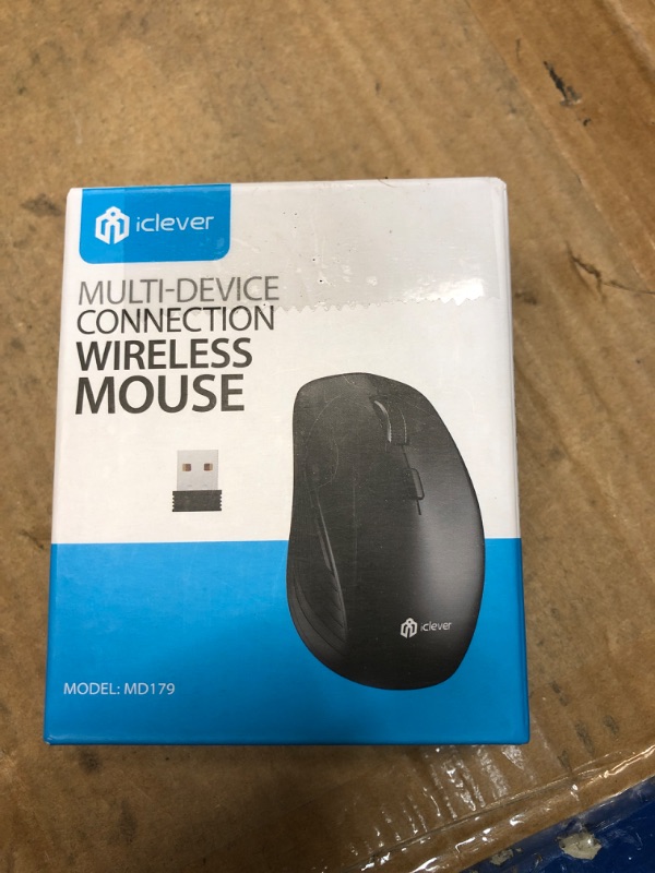 Photo 1 of iClever Wireless Bluetooth Mouse, Dual Mode(Bluetooth+USB), Rechargeable Mouse, Multi-Devices Mouse for Small Sized Hands with 4 Adjustable DPI, Silent Clicks for Laptop, iPad, MacBook, Tablet, PC
