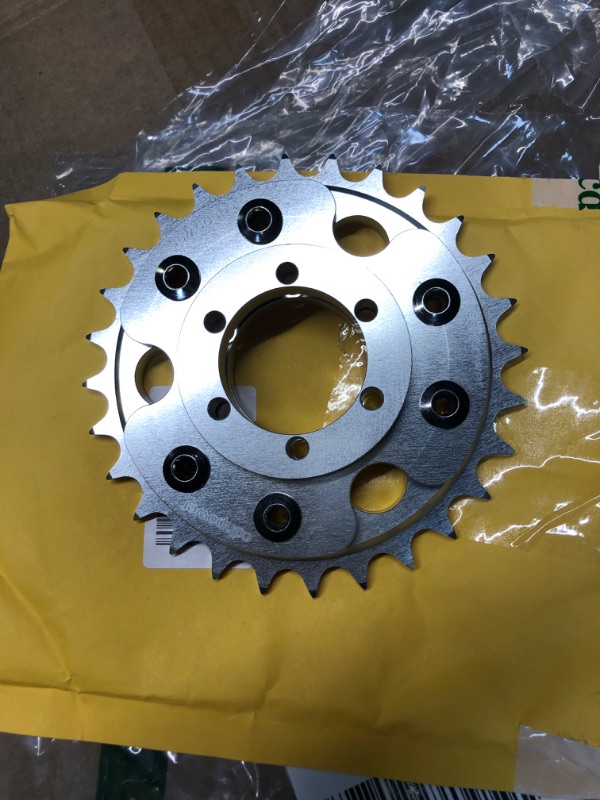 Photo 2 of CDHpower Disc Brake Rotor Adapter and 28T sprocket for Gas Motorized Bicycle 48cc/66cc/80cc