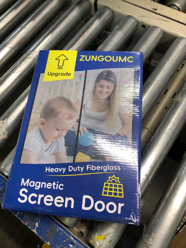 Photo 2 of ?Fiberglass? Magnetic Screen Door Mesh - Fit Door Size:36 x 82 Inch, Screen Itself Size:38"x83"-Heavy Duty Fit Interior Door and Sliding, Door Screen Mesh Keeps Bugs Out, Pet and Kid Friendly
