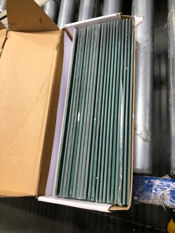 Photo 1 of 3" x 12" Antique Mirror Glossy and Beveled Glass Subway Tile (5 Sq ft- Box of 20 Sheets) 5 Sq ft (Box of 20 sheets) Antique Mirror