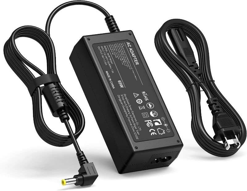 Photo 1 of 19V Power AC Adapter for HP-Pavilion 20" 21.5" 23" 23.8" 25" 27" IPS LED HD Display Monitor Series 27 27xw 27xi 27er 23es 27es 25 24ea 25xw 25bw 25xi 22cwa 23xi 23bw 20xi Power Cord Charger
