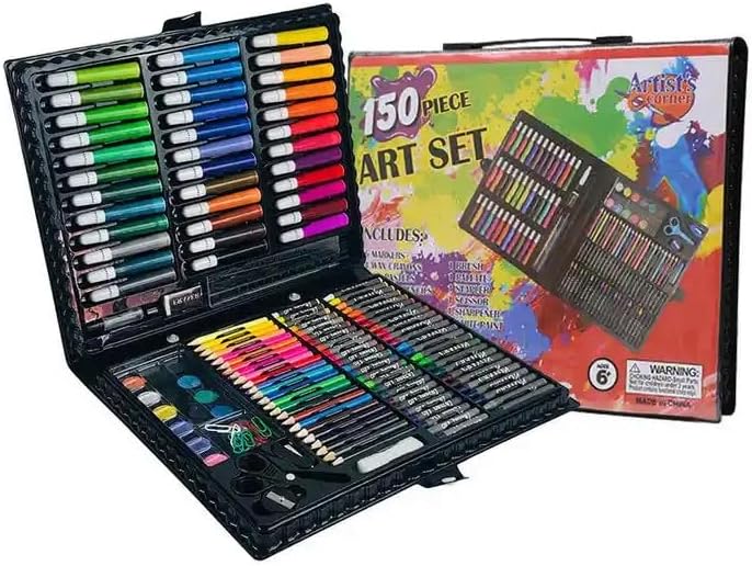 Photo 1 of Coloring Case 150 ct. Art Set, Kids Art Set, Art Supplies, Art Gift Case for Kids, Crayons, Watercolor, Pencils, Markers
