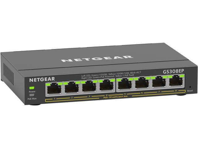 Photo 1 of GS308EP-100NAS 8 Port GB PoE Smart Plus Gigabit Ethernet Switch
