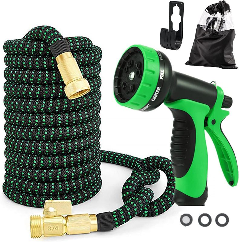 Photo 1 of 3x Telescopic Water Hose Garden Hose High Pressure Water Gun Garden Car Wash Hose Horticulture Other horticultural supplies (D)
