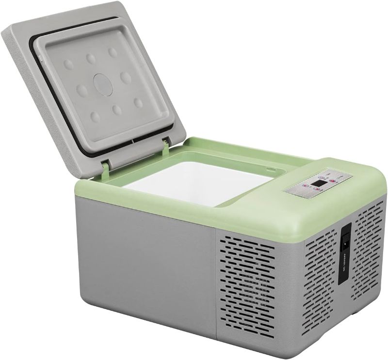 Photo 1 of Alpicool C9PT Mini Portable Freezer, 12 Volt Car Refrigerator, 10 Quart Fast Cooling, with 12/24V DC and 100-240V AC for Outdoor, Camping, RV, Truck, Boat
