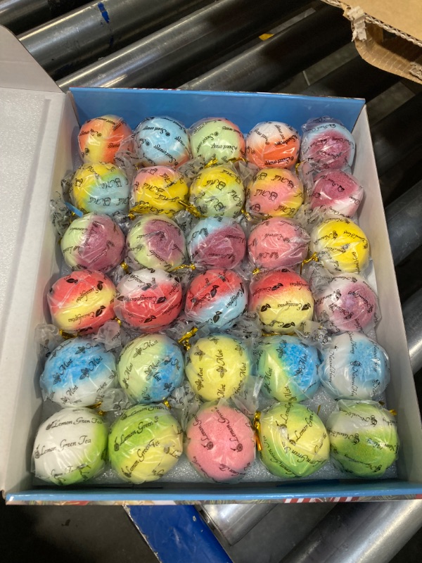 Photo 1 of 60PCS Bath Bombs for Kids with Surprise Suction Toys Inside, Natural Organic Bubble Bath Bombs with Toys, Handmade Gifts for Girls and Boys, Bulk Relaxing Home Spa Birthday,More Funny Ideal Gift Set 30PCS Christmas Bath Bombs for Kids