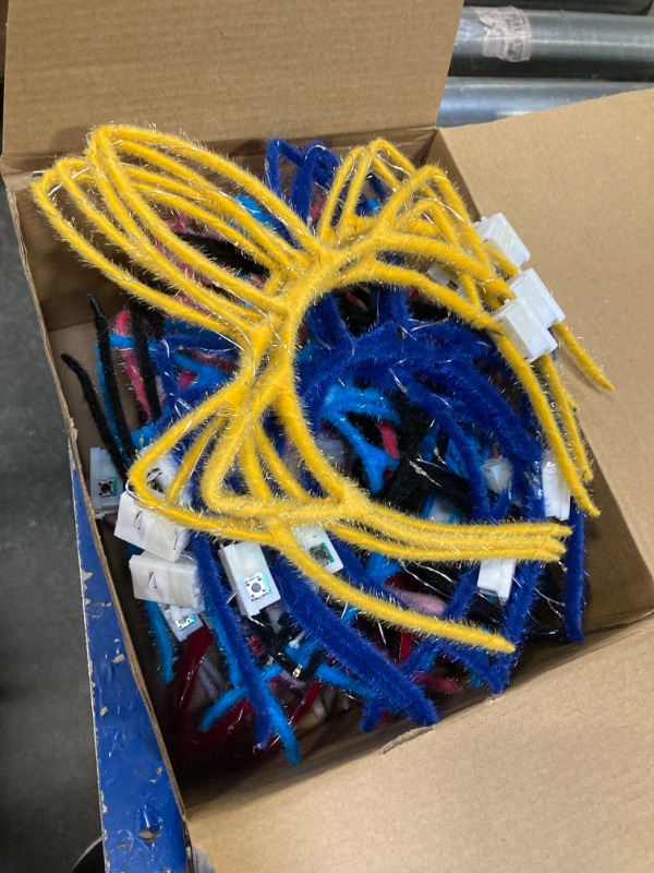 Photo 1 of WILLBOND 40 Pcs LED Unicorn Headband Cute Light up Headband Glow Unicorn Headband LED Hair Hoop for Women Girls Adult Kids Birthday Festival Concert Party Costume Hair Accessories, 10 Colors