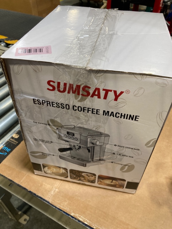 Photo 5 of SUMSATY Espresso Machine, Stainless Steel Espresso Machine with Milk Frother for Latte, Cappuccino, Machiato,for Home Espresso Maker, 1.8L Water Tank, 20 Bar