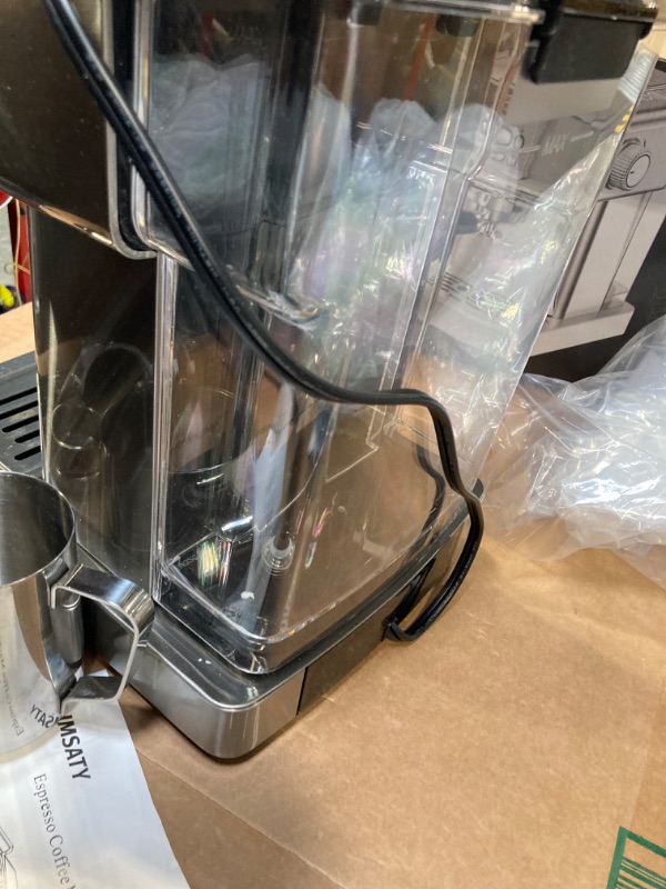 Photo 1 of SUMSATY Espresso Machine, Stainless Steel Espresso Machine with Milk Frother for Latte, Cappuccino, Machiato,for Home Espresso Maker, 1.8L Water Tank, 20 Bar