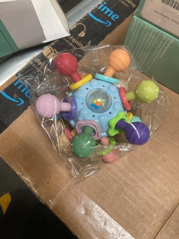 Photo 1 of Baby Teething Toys Infant Rattle: Baby Teether for Boys 0-6 Months - Chew Toys for Nerborn Blue***FACTORY SEALED****