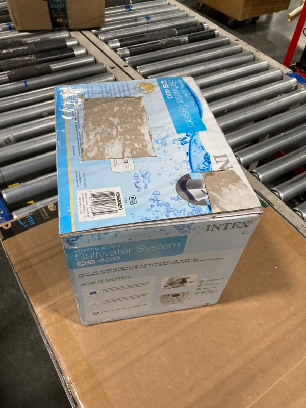 Photo 1 of Intex 26663EG Krystal Clear Saltwater System for Above Ground Pools Up to 4500 Gallons with Automatic Timer and Ground Fault Circuit Interrupter