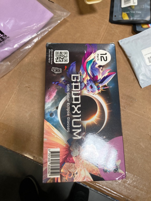 Photo 2 of Galaxium Solar Eclipse Glasses Kids AAS Approved 2024 - Galaxium [12 Pack] Mix Unicorn & Princess Design - ISO 12312-2 & CE Certfied