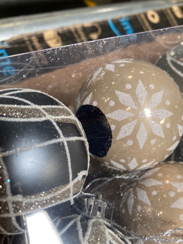 Photo 1 of 2.36"/60mm Christmas Balls Ornaments NEVSETPO 30PCS Christmas Tree Grinch Ornaments Shatterproof Xmas Christmas Tree Decorations Hanging Balls for Xmas Holiday Party Wedding Decorations Lakeblue-silver-gold (2.36"/60mm,30ct)