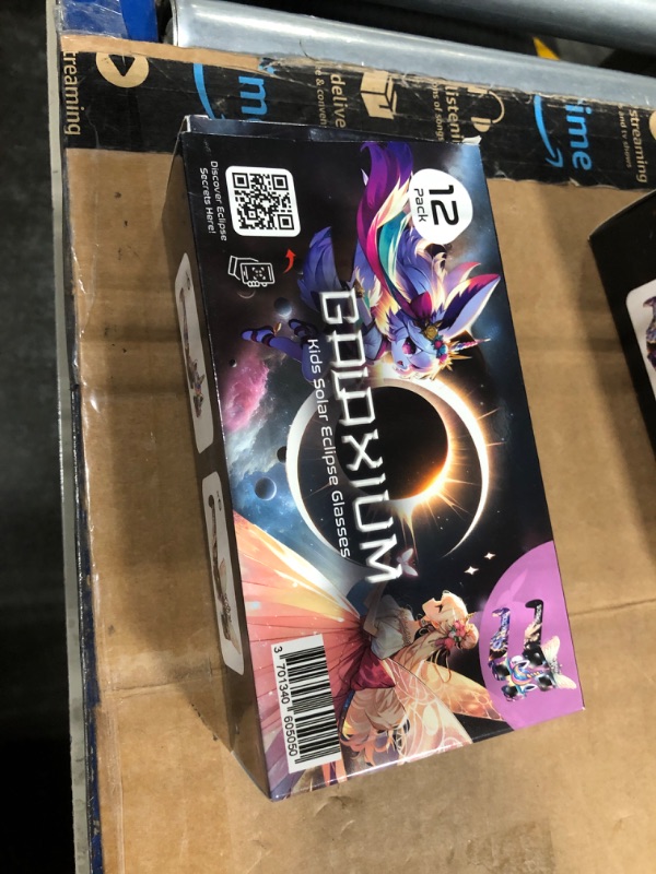 Photo 1 of Galaxium Solar Eclipse Glasses Kids AAS Approved 2024 - Galaxium [12 Pack] Mix Unicorn & Princess Design - ISO 12312-2 & CE Certfied