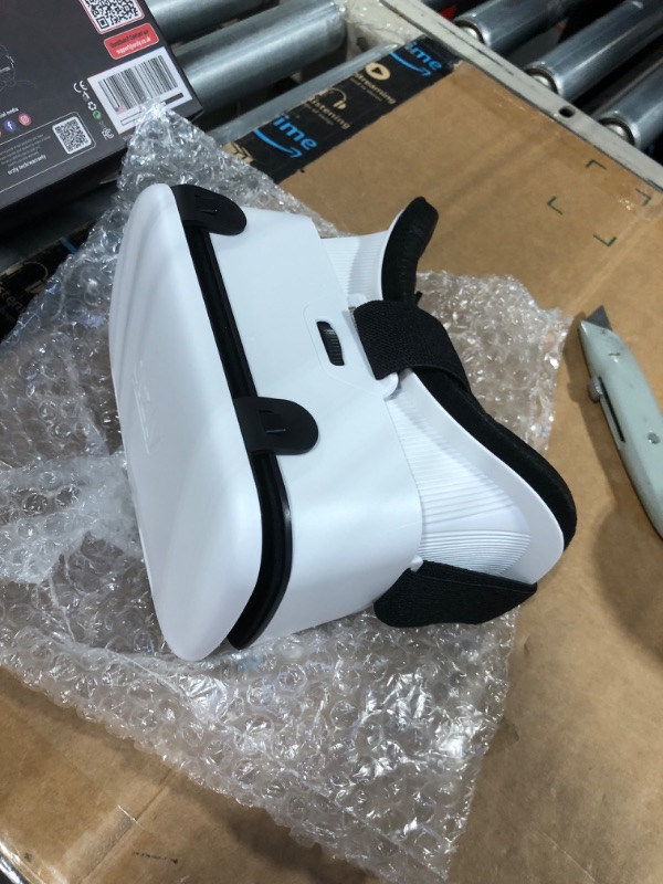 Photo 1 of Orzly VR Headset Designed for Nintendo Switch & Switch OLED Console with Adjustable Lens for a Virtual Reality Gaming Experience and for Labo VR - White - Gift Boxed Edition