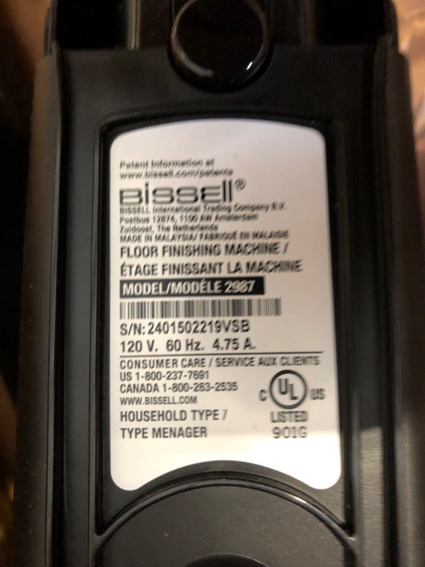 Photo 1 of **FOR PARTS** Bissell TurboClean PowerBrush Pet Carpet Cleaner, 2987,Green/ Black large
