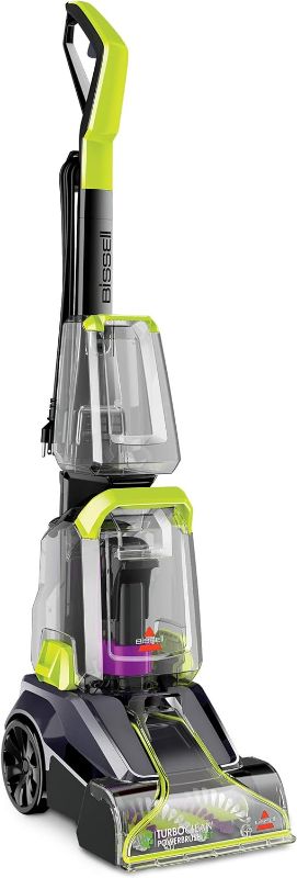 Photo 1 of **FOR PARTS** Bissell TurboClean PowerBrush Pet Carpet Cleaner, 2987,Green/ Black large
