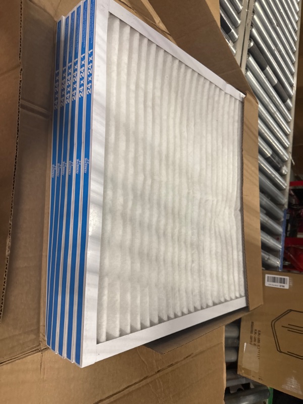 Photo 3 of 24x24x1 Air Filter (6-PACK) | MERV 8 | MOAJ Advanced Dust Defense | BASED IN USA | Quality Pleated Replacement Air Filters for AC & Furnace Applications | Actual Dimensions: 23.70” x 23.70” x 0.75”
