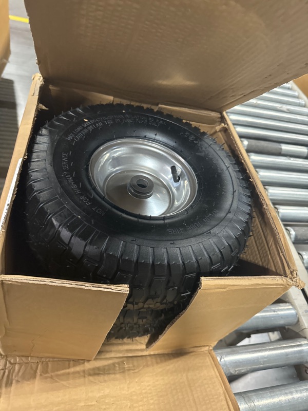 Photo 3 of 15 x 6.00-6 Tire and Wheel Set Lawn Mower Tire and Wheel Tractors Front Tire for the stock front wheels of John Deere Riding Mowers 15*6-6 Tube-with rim