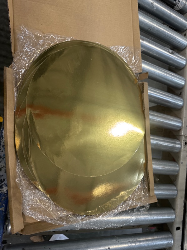 Photo 1 of 100 PCS gold circular stickers