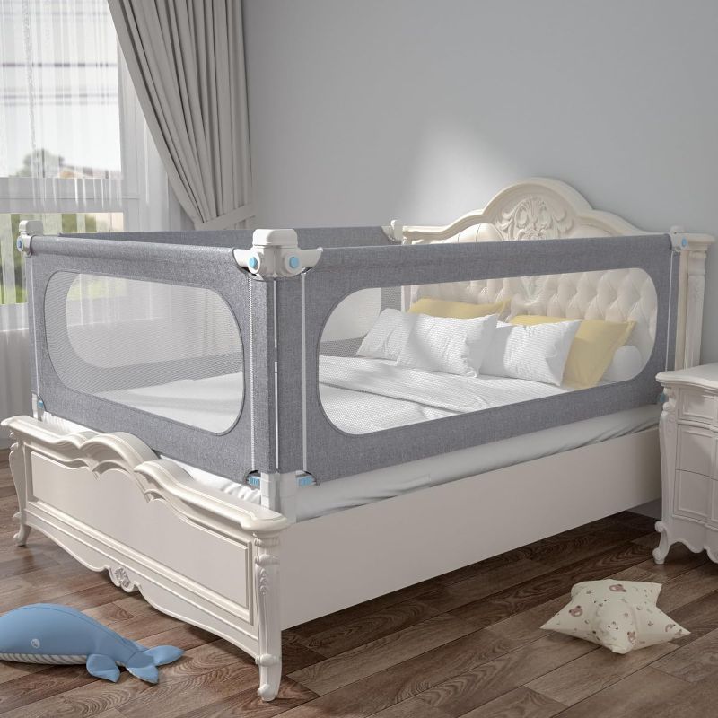 Photo 1 of Bed Rails for Toddlers, Upgrade Baby Bed Rail Guard Height Adjustable Specially Designed for size: 78.7in