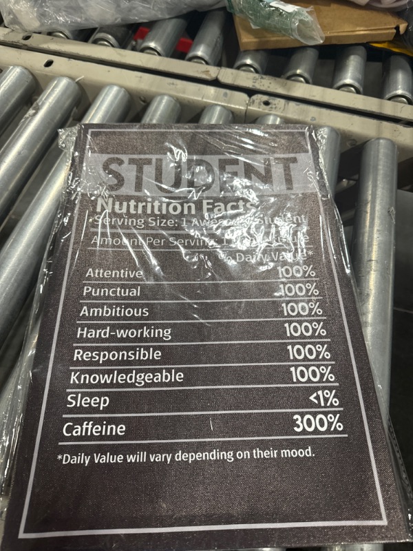 Photo 1 of Inspirational Wall Decor Inspirational Wall Art Student Nutrition Facts Wall Decor Motivational Poster Quotes Wall Decor Inspirational Quotes Wall Art for School Classroom Decor (12''Wx18''H) Inspirational-28 12.00" x 18.00"