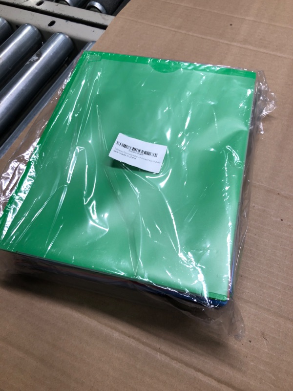 Photo 1 of 16 Packs Plastic Folders with Prongs and Clear Front Pocket,Heavy-Duty Folders with Pockets for Letter Size Paper,2 Card Slot and 2 Stay-Put Tabs with Pen Slot, 4 Colors 16 PCS 3 Prongs Folder - Black , Green , Blue ?Red