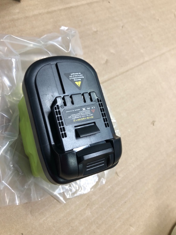 Photo 1 of Adapter for Ryobi to Dewalt Battery, Battery Adapter for Ryobi 18V Lithium Battery Convert to for Dewalt 12V Battery Use for Dewalt 12V Cordless Power Tool (Adapter only)