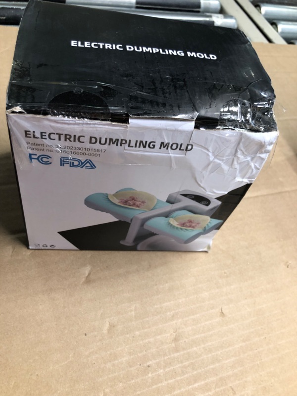 Photo 2 of Automatic Electric Dumpling-Maker Machine - Two-Size Dumpling Molds, 7 in 1 Dumpling Maker Kit, Electric Dumpling Maker Machine, Household Double Head Dumpling Maker Press, Empanada Maker