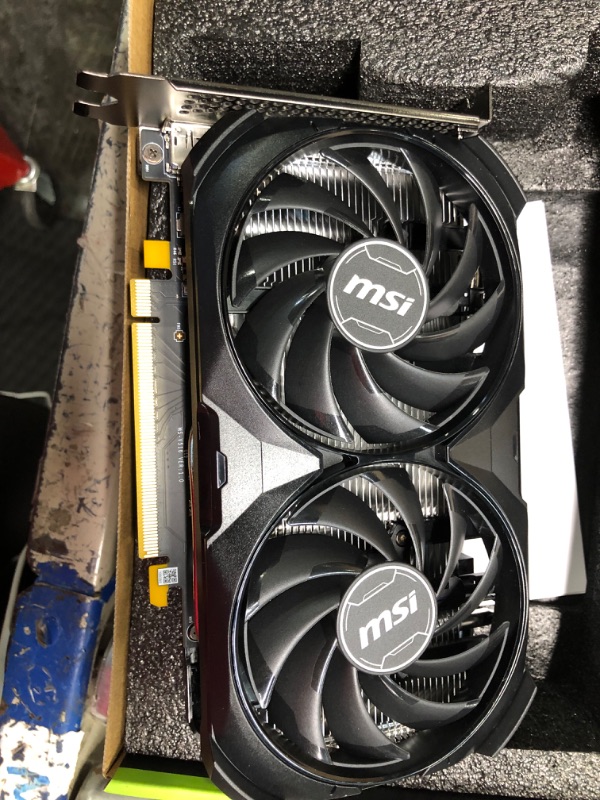 Photo 3 of MSI Gaming GeForce RTX 4060 8GB GDRR6 Extreme Clock: 2505 MHz 128-Bit HDMI/DP Nvlink TORX Fan 4.0 Ada Lovelace Architecture Graphics Card (RTX 4060 Ventus 2X Black 8G OC)