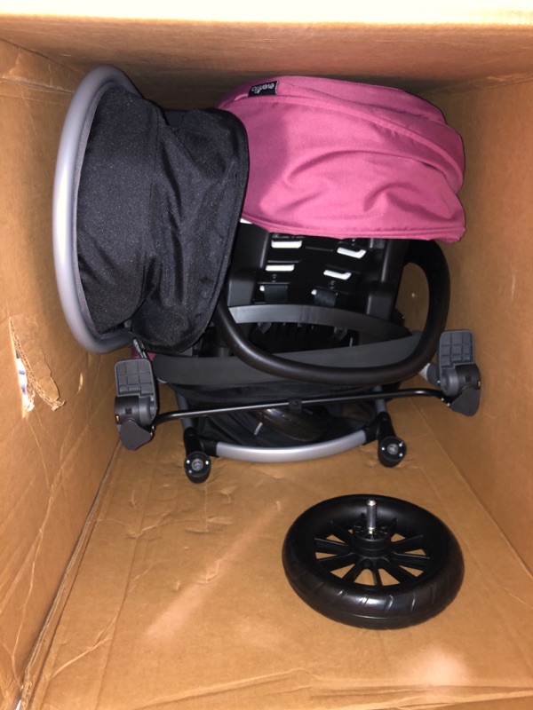 Photo 3 of Evenflo Pivot Modular Travel System With SafeMax Car Seat Only Travel System Dusty Rose 